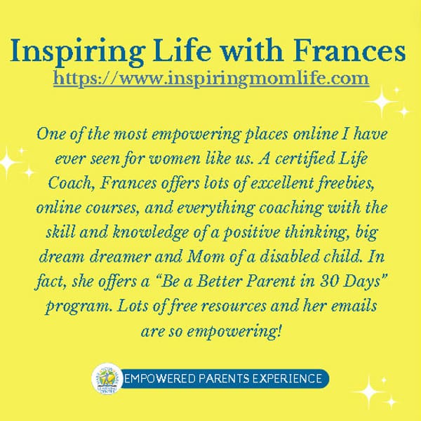 Inspiring Life with Frances