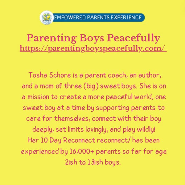 Parenting Boys Peacefully